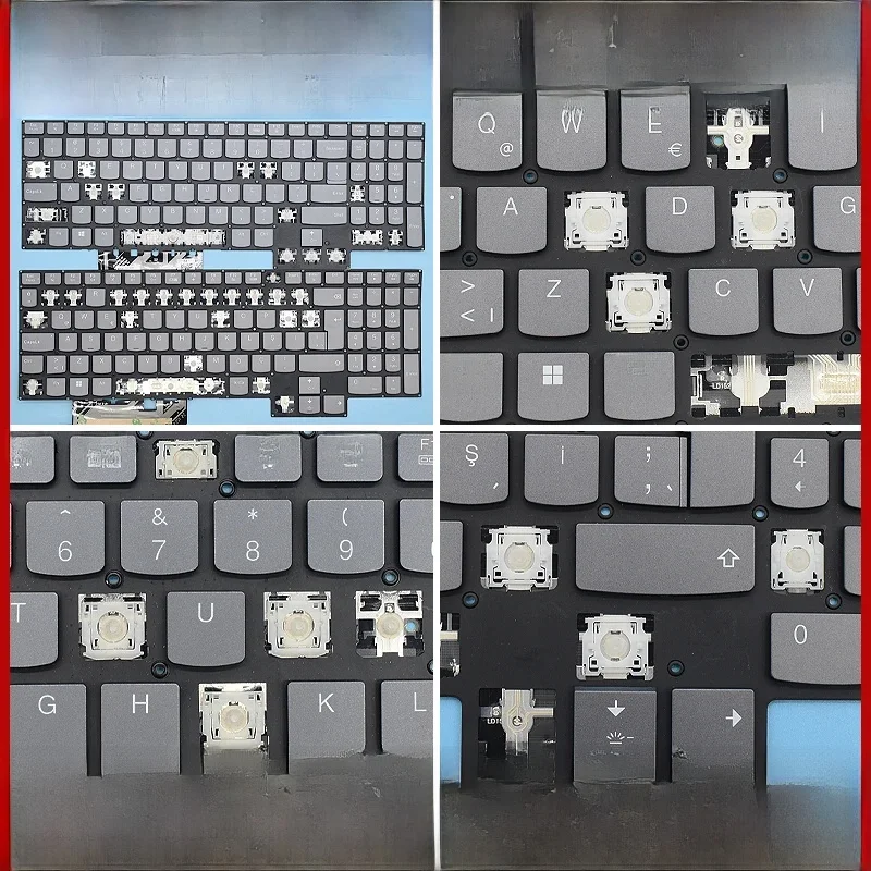 Zamiennik podświetlanej klawiszy do klawiatury laptopa Lenovo Legion Legion 7 16ITHg6 16ACHg6 S7-16ARHA7 82K6 S7-16IAH7 KLUCZ I klipsy — zdjęcie 2
