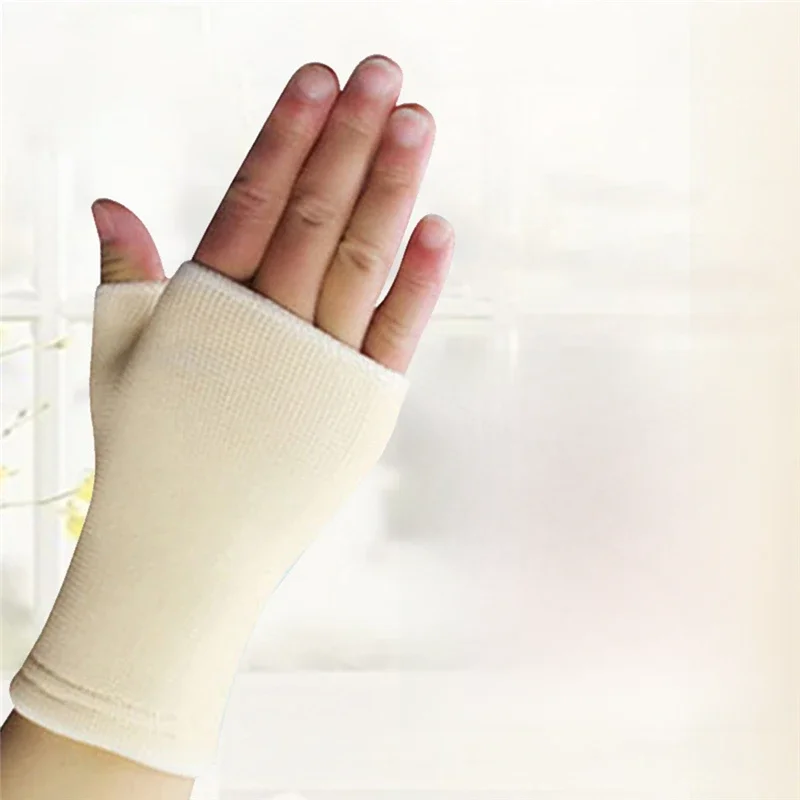 1 paire ultra-mince ventiler poignet garde arthrite orthèse manchon Support gant élastique paume main poignet Supports
