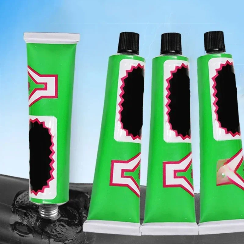 Colle de réparation de pneus de moto, chambre à air, colle de réparation de pneus, colle de réparation à froid unique, outil de réparation de voiture de vélo de moto