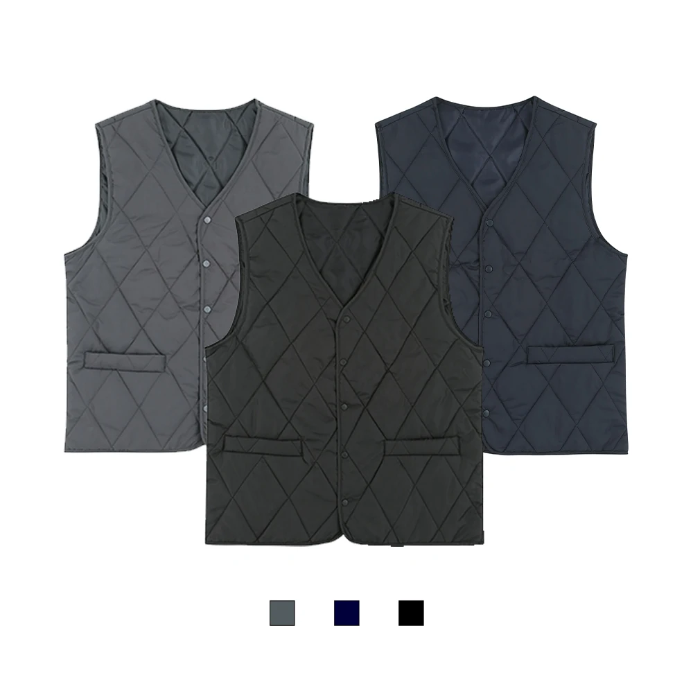 Para 1 + 1 Men Qualting Padded V Neck lightweight vest