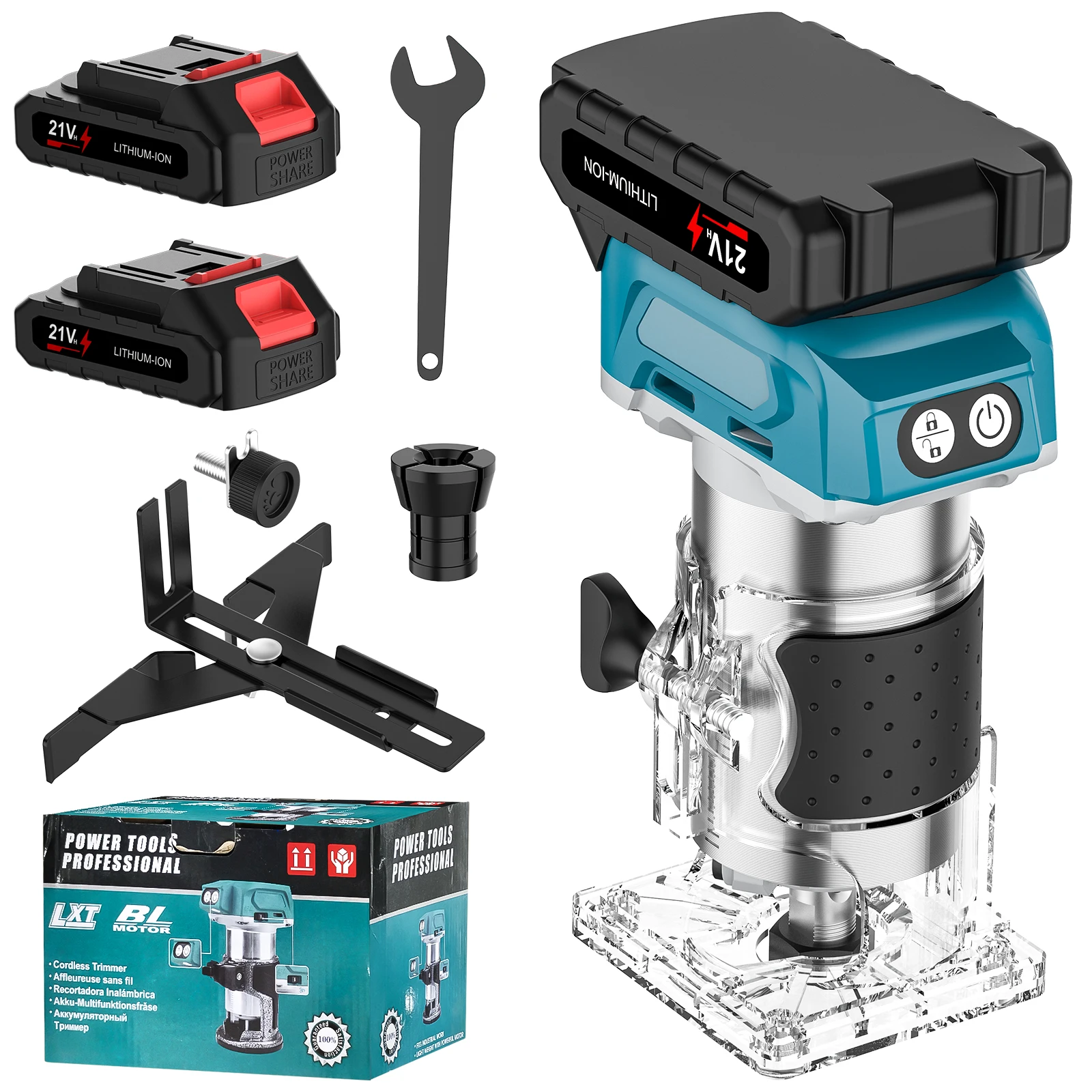 Borstelloze Houtfrees Houttrimmer Elektrische Handmachine Trimmer Carentry Tool Houtbewerking Trimmen Voor Makita 18V Geen Batterij