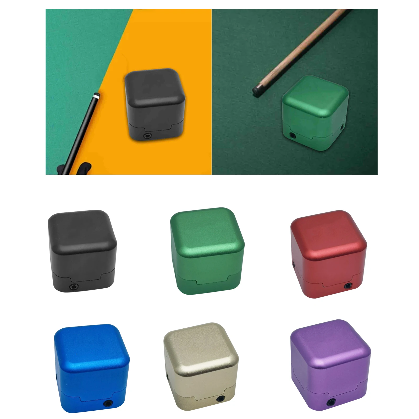 Billiard Pool Chalk Holder Sturdy Pool Cue Chalk Box Practical Small Square Snooker Chalk Box Compact Billiard Chalk Carry Case