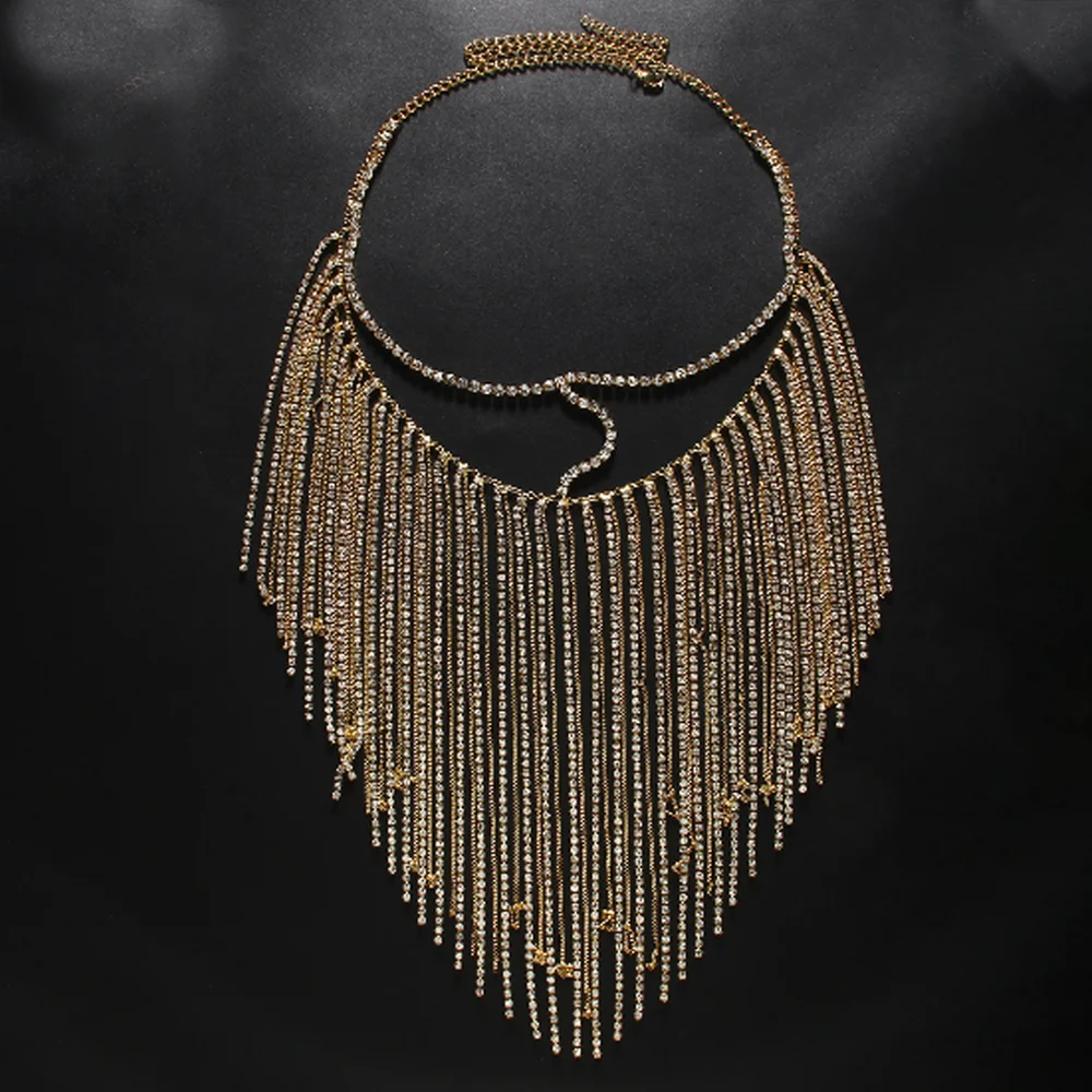 Stone Fans Rhinestone Veil Mask with Long Fringe Chain for Women Face Jewelry Gift Bohemian Body Chain Festival Costume Party