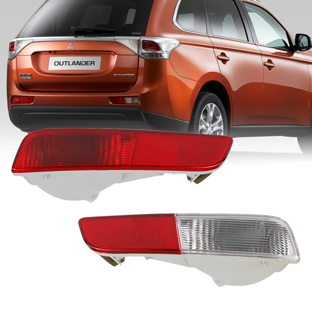 For Mitsubishi Outlander 2012-2015 Left Right Rear Bumper Fog Lamp Tail Fog Light Rear Taillights Car Styling Accessories