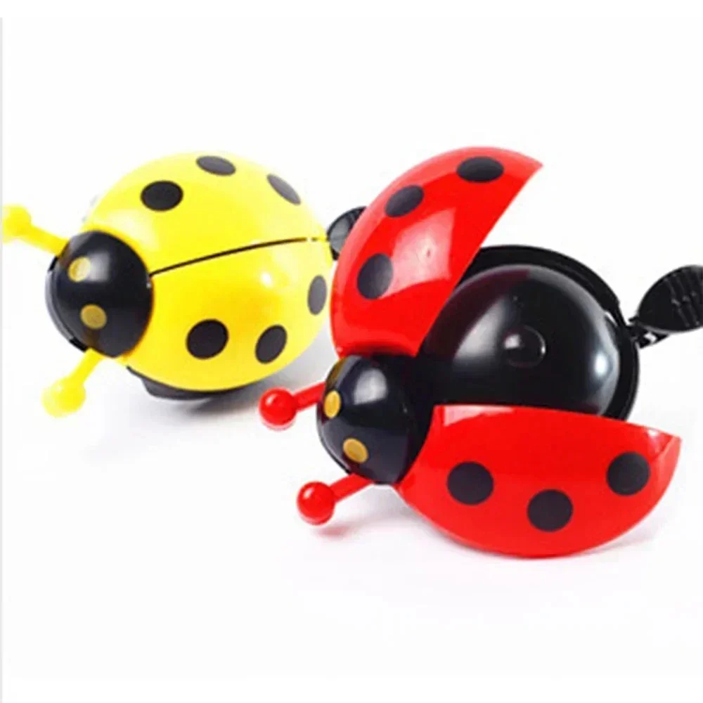 1PC vélo petite cloche dessin animé coccinelle cloches de cyclisme pour beaux enfants filles vélo Ride Mini cloche alarme vélo accessoires