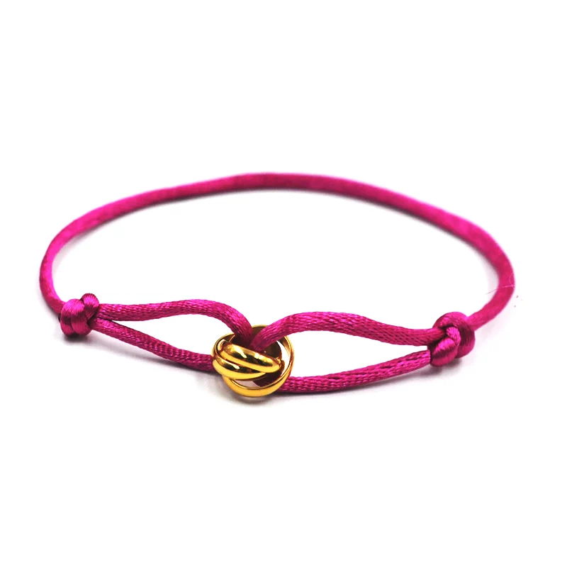 Luxuriöses Unisex-Armband, 3, Metallschnalle, Handkette, verstellbares Herren-Seil-Armband für Damen, Schmuck, Geschenke