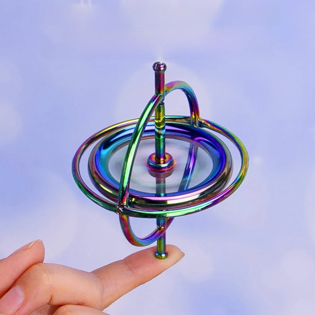Gyroscope Anti-gravité, machines métalliques, gobelet gyroscopique en cuivre, Spinner du bout des doigts, jouet Anti-Stress en spirale pour bureau