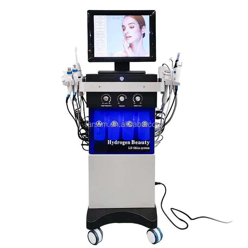 

Multifunctional 14 in 1 High Frequency Oxygen Jet Peel Water Therapy Diamond Dermabrasion Facial Skin Care Machine