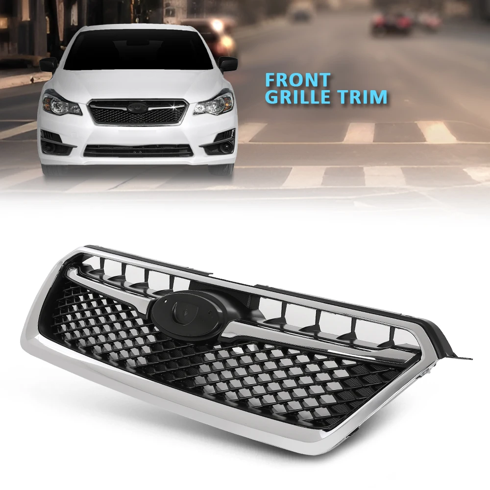 

Передняя решетка с молдинговой отделкой, весь комплект Su1200163, подходит для Subaru Impreza 12-2016 гг., прочный, прочный, экстерьер автомобиля