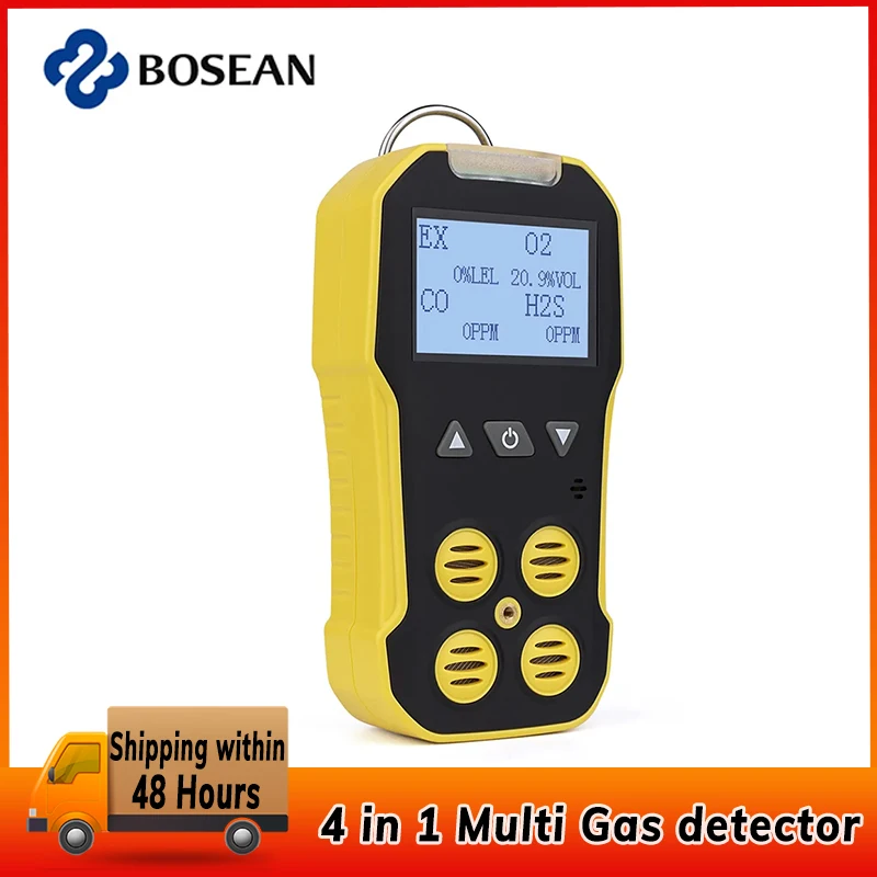 bosean multi detector de gas o2 h2s co lel medidor oxigenio sulfeto de hidrogenio monoxido de carbono vazamento combustivel em 1 01