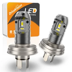 DriveVision R2 P45T LED Headlight Bulb DC 12V Super Bright White High Low Beam LED Bulb for Motorcycle Headlight  6500K