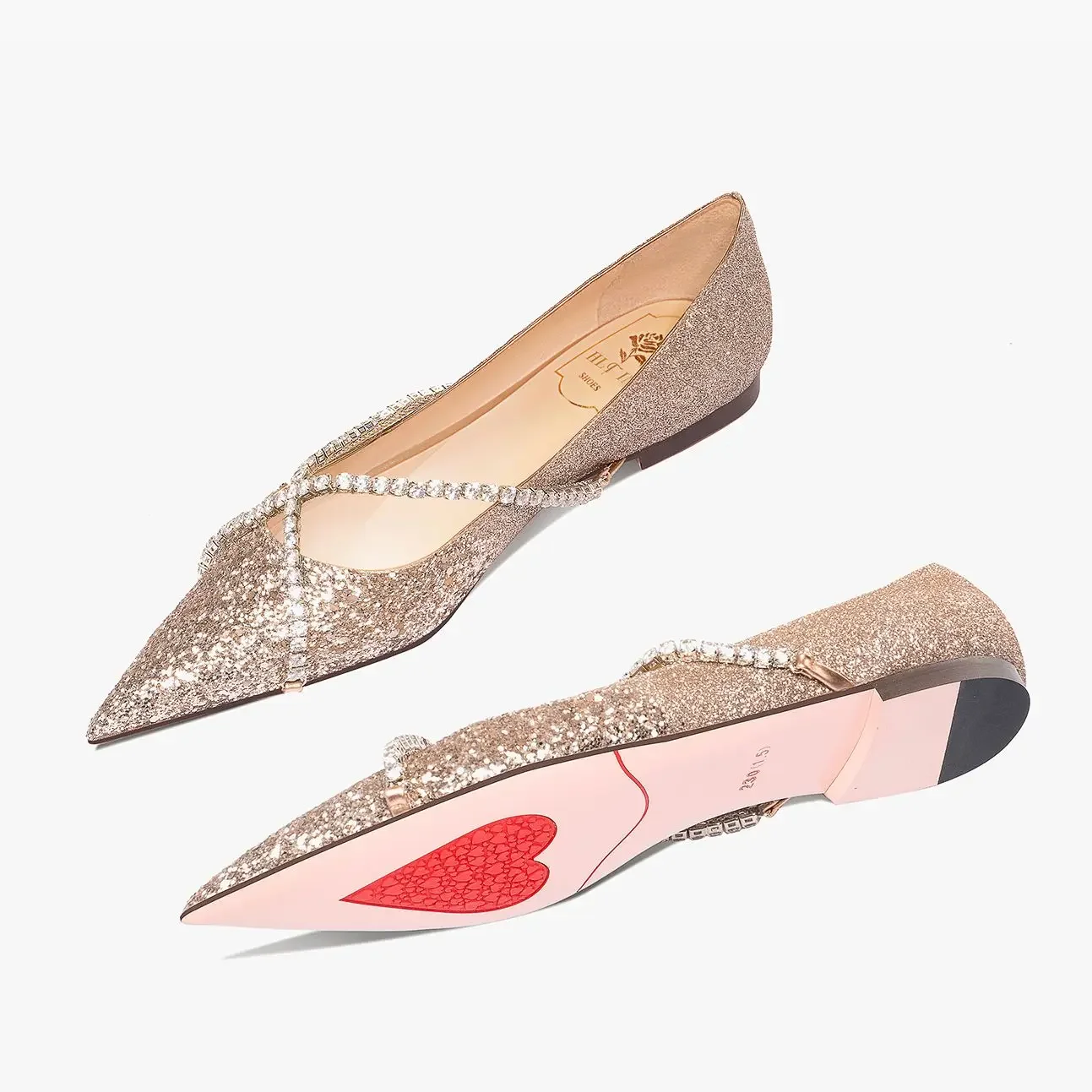 Luxuriöse Damenschuhe 2026: Trendige Schuhe im Star-Stil – Bequeme spitze Schuhe, rückenfreie Loafer für Modepartys mit niedrigem Absatz