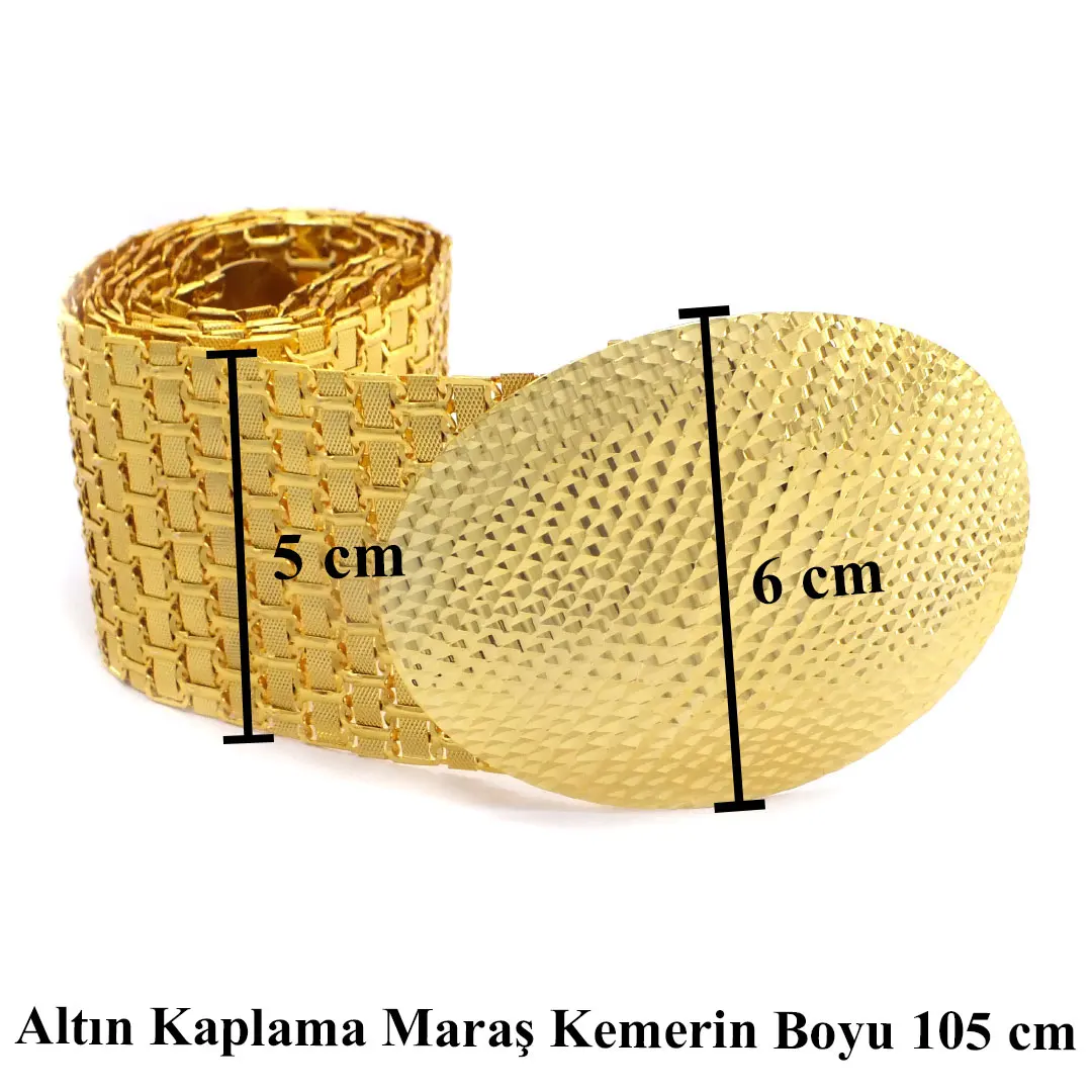 105 Cm Gold Überzogene Maraş Frauen Gürtel Hochzeit Engagement Geschenk Echt Aussehen Stilvolle Elegante Tun Nicht Verblassen Spezielle Handarbeit Jewellr