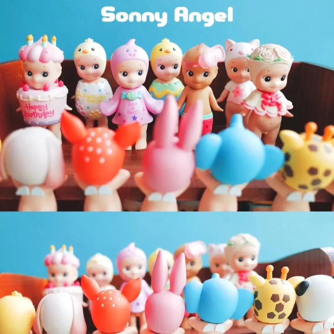 소니 엔젤 힙퍼스 동물 및 해양 블라인드 박스 시리즈 힐링 패션 자동차 전화 액세서리 어린이 장난감 크리스마스 선물