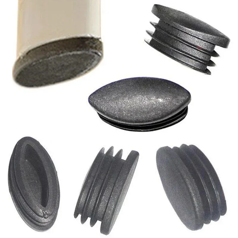 20Pcs Olive Tubes Plug Pipe Blanking End Cap Non-slip Table Foot Dust Cover Chair Leg Socks Floor Protector Pad Furniture Parts