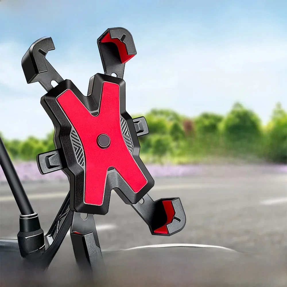 AliExpress HONGDAK Bike Phone Holder Motorcycle Universal Bicycle handlebar Rearview Mirrors Bracket for 7.2 Inch Mobile Phone Stent Shockproof
