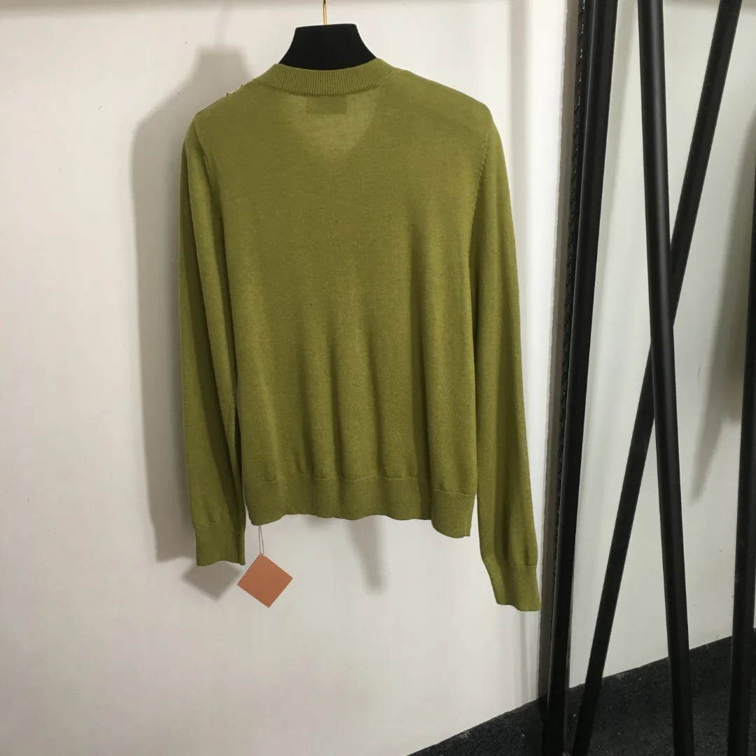 

Olive Green Knit Short Sleeve Top, Breathable & Stylish Basic for Women's Wardrobe