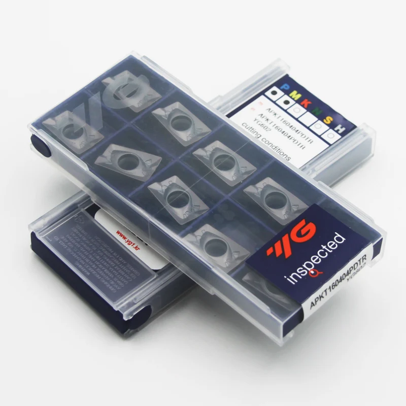 10 шт. YG APKT100305 APKT100308 APKT160404 APKT160408 APKT160412 APKT160416 APKT160424 APKT PDTR YG602 Вставки для плечевого фрезерования 10 шт. YG APKT100305 APKT100308 APKT160404 APKT160408 APKT160412 APKT160416 APKT160424 APKT PDTR YG602 Вставки для плечевого фрезерования