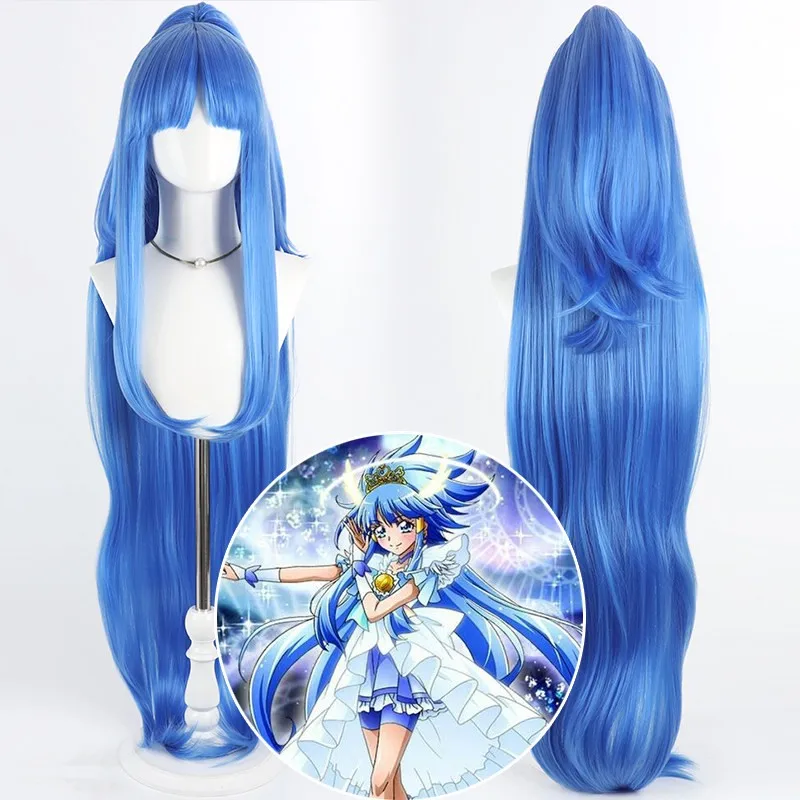 parrucca-sintetica-bubuwig-aoki-reika-per-cosplay-smile-pretty-cure-cure-beauty-aoki-reika-parrucca-a-coda-di-cavallo-blu-100cm-resistente-al-calore