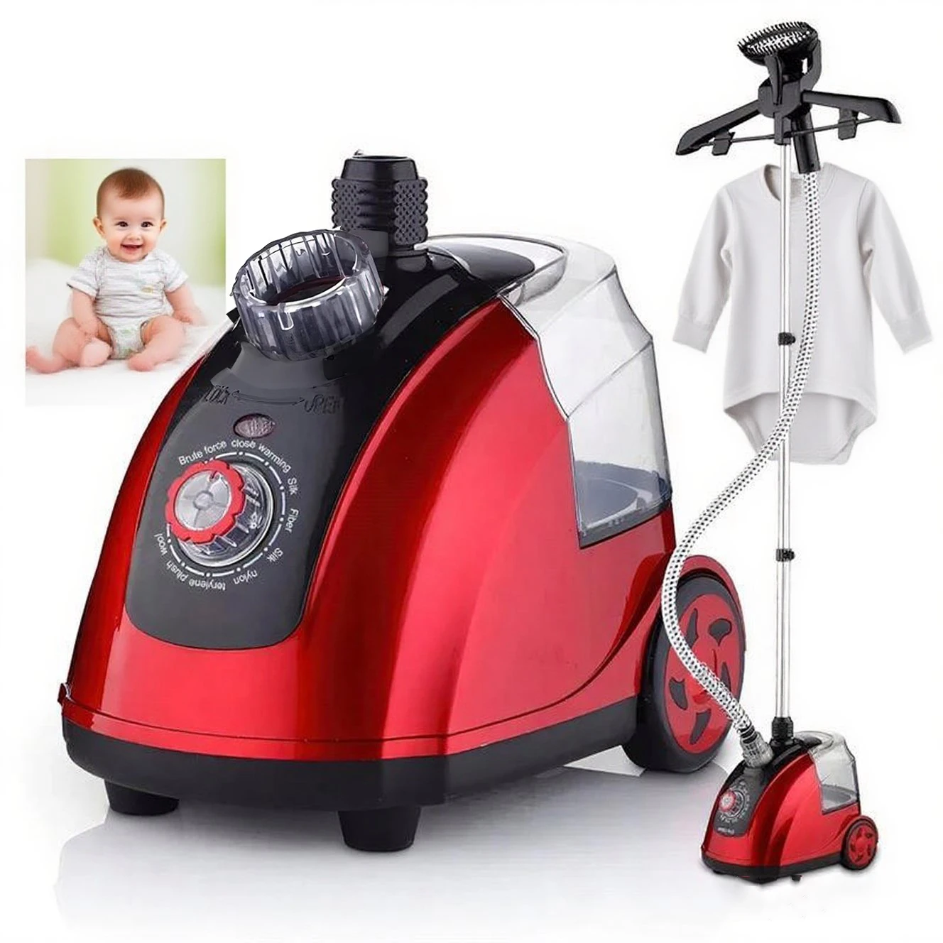 1800 W 11 Gang Einstellbare Garment Steamer 1,8 L Hängen Vertikale Dampf Eisen Hause Handheld Garment Steamer Maschine für Kleidung