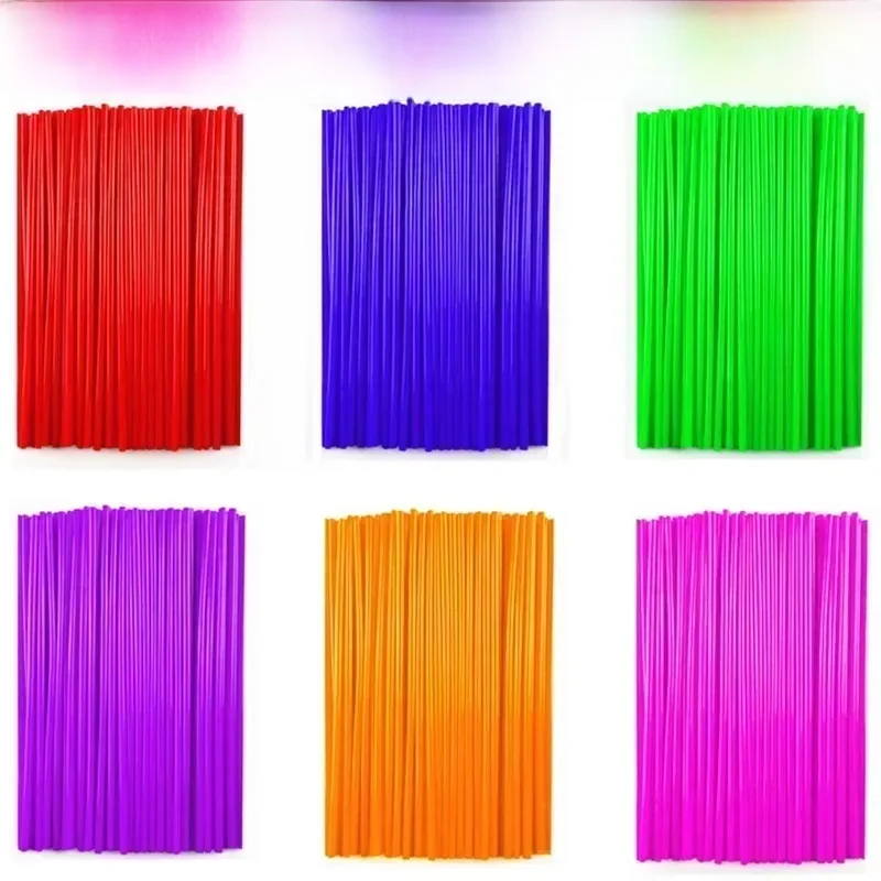 72 pièces 24cm universel Dirt Bike rayons couvre moto jante rayons Wrap Kit peaux protecteur couverture pour Motocross vélo vélo vélo