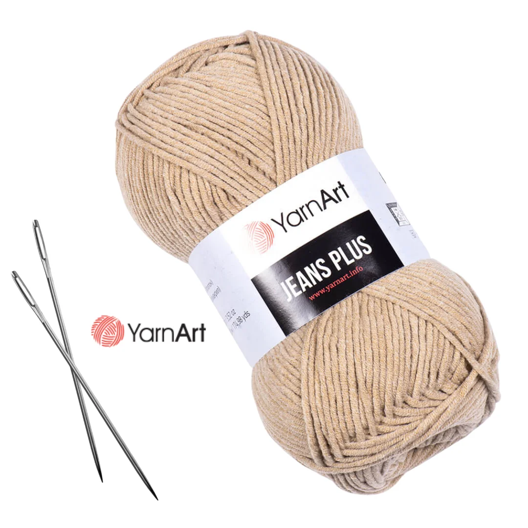 Yarnart Jeans Plus Soft Cotton Yarn for Hand Knitting Amigurumi Crochet Thread DIY Baby Knitwear Sweater Shawl Cardigan Beanies