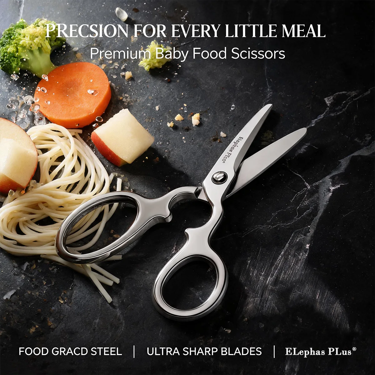 Baby Food Mills Infant Feeding Aid Scissors With Cutting Box Baby Supplies For Health Baby,Portable Food  With For Kitchen