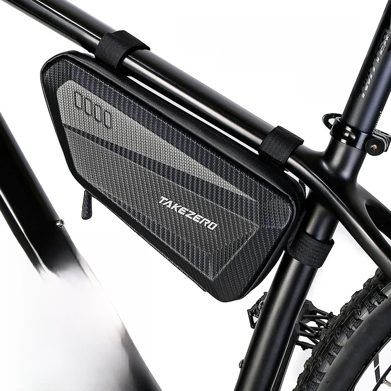 AliExpress TAKEZERO-Mountain Bike Hard Shell Bag, Triangle Top Tube Bag, Locomotive Side Bag, Electric Frame, Rear Hanging Side Bag