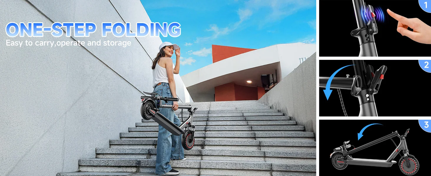 AOVOPRO LP10 Elektroroller mit Doppelter Stoßdämpfung 35KM 10 Zoll Super Höchstgeschwindigkeit Tempomat LED-Licht Elektro-Kickscooter – Detail 11