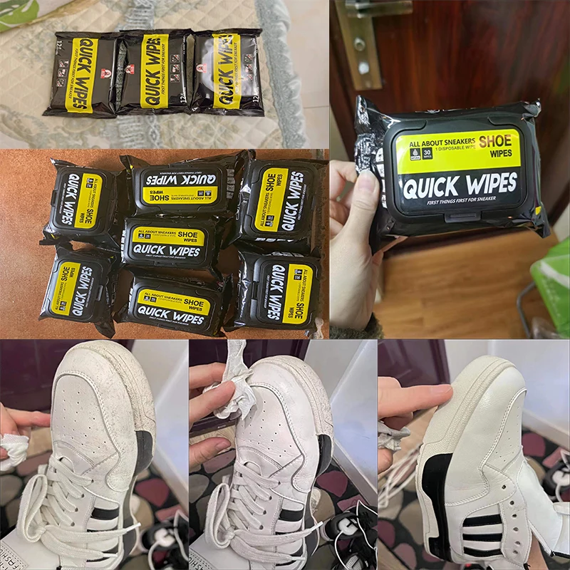 12/30pcs Disposable Shoes Clea - Sneaker Care Wipes review and price