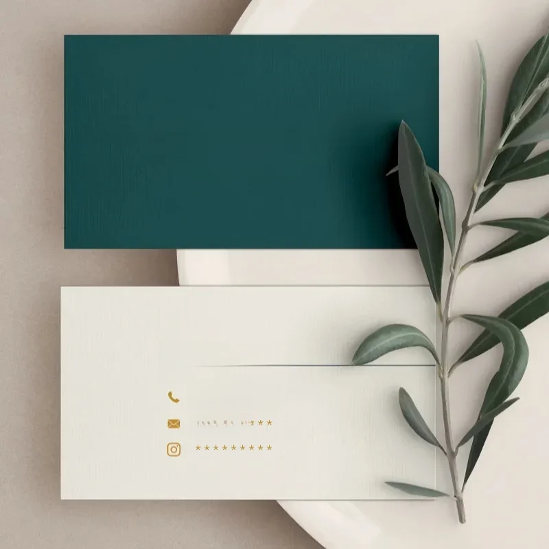 Wizytówki na zamówienie Kartki z podziękowaniami Druk w pełnym kolorze Dwustronny druk Opakowania Personalizowane logo Zaproszenia ślubne Pocztówki — zdjęcie produktu 7
