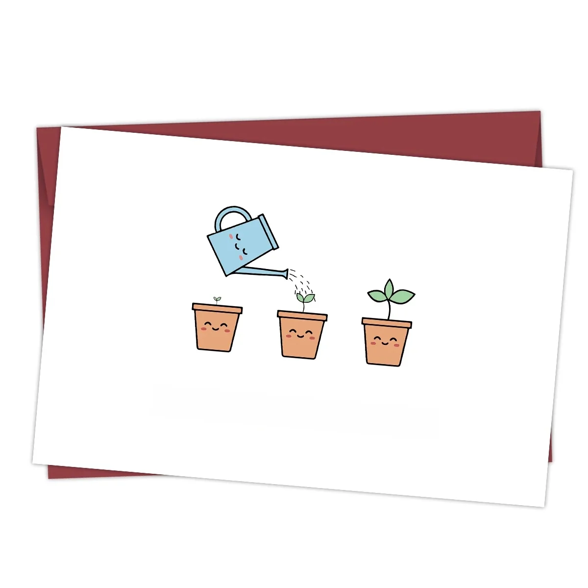 Carte de remerciement au Design mignon, avec enveloppe, pour les enseignants, merci pour aider à grandir, grands cadeaux d'appréciation pour la journée des enseignants, 1 pièce