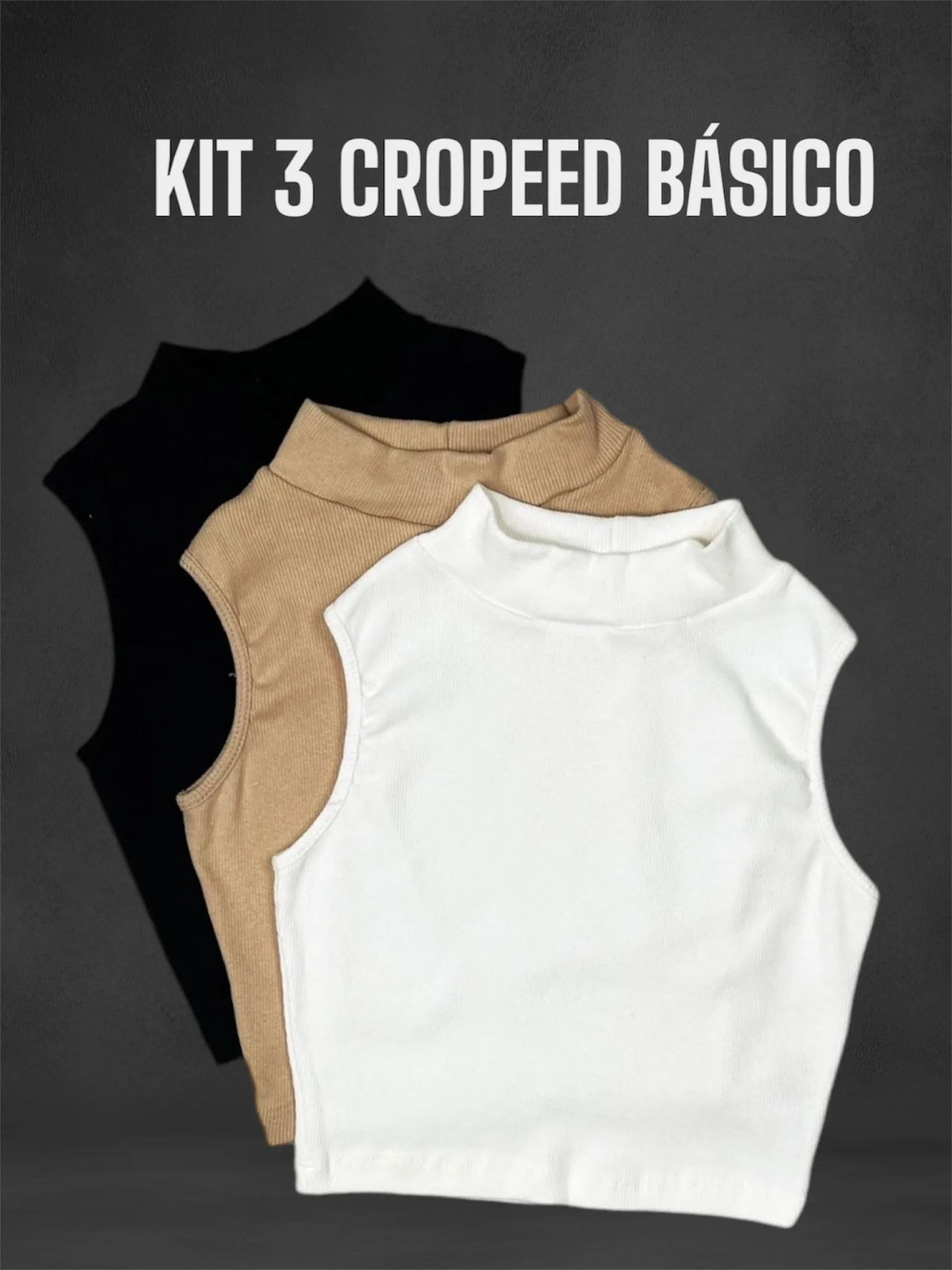KIT 3 CROPEED BÁSICO E VERSÁTIL SUPER CONFORTÁVEIS LEVE 3 PAGUE 2