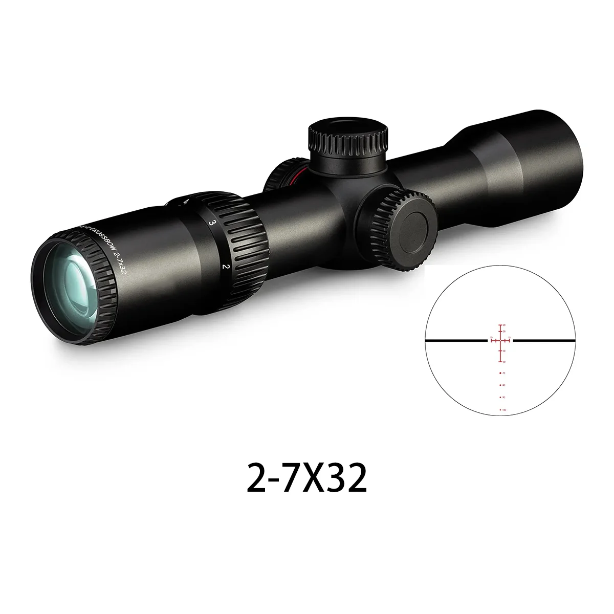 

2-7X32 tactical optical sight scope long range for outdoor hiking hunting rifle scope telescopic sights