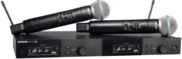 J52 Band Dual Wireless System SLXD24D/B58 with BETA-58 Microphone Capsule