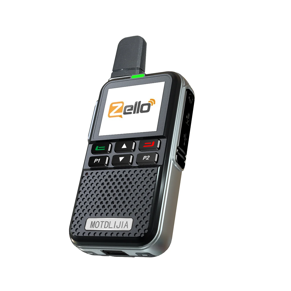 Zello Walkie Talkie Sim Card Radio bidirezionale a lungo raggio Pulsante PTT WiFi POC Sistema Android