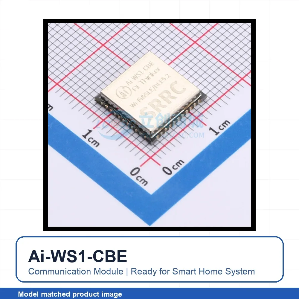 4pcs Ai-WS1-CBE SMD 12x12mm Hi3873E GPIO UART USB 2.4GHz WiFi Wireless Module for Smart Home System