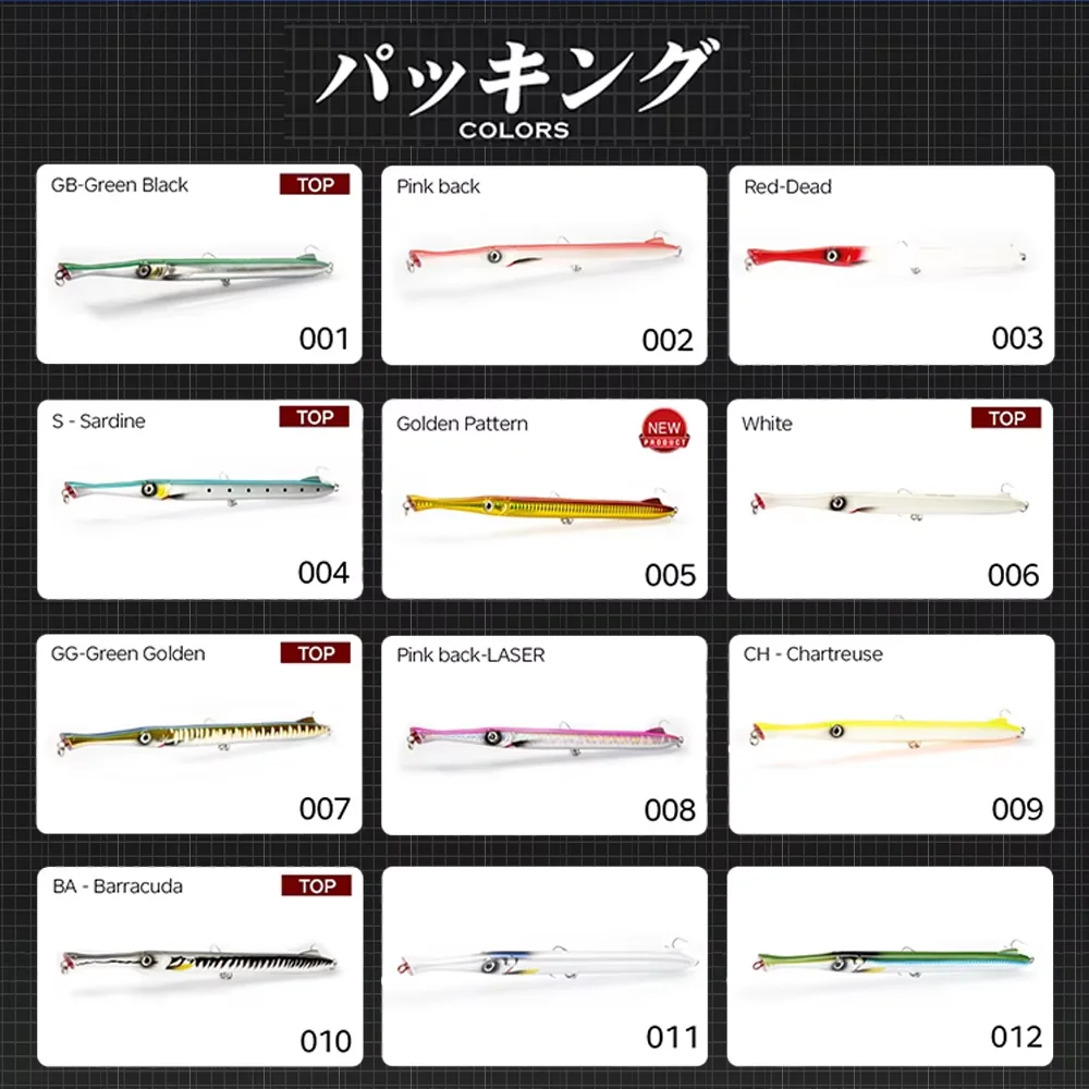 Hunthouse Pencil Fishing Lure 225mm Sinking 27g Floating 23g Long Casting Hard Bait WTD Stickbaits Seabass Trout Fish Tackle view 5