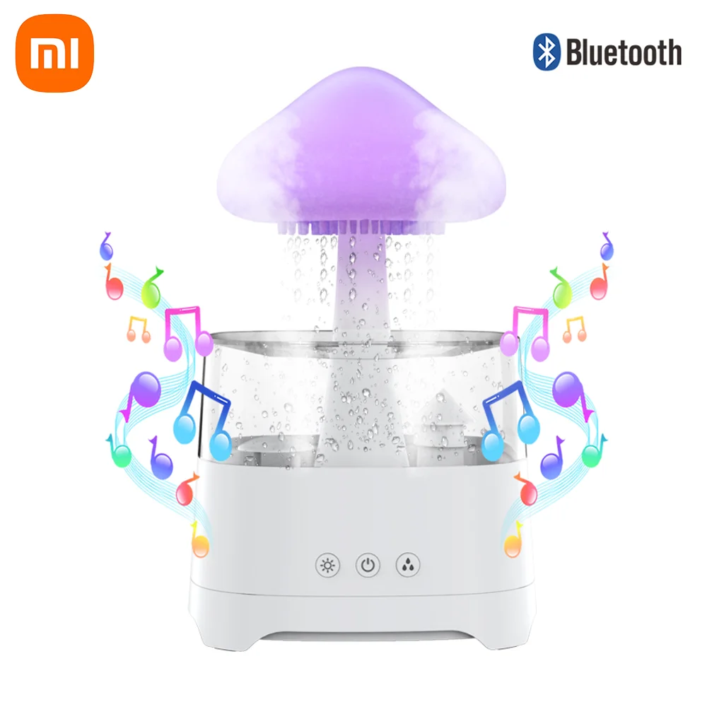 450ml Water Drop bluetooth speaker music Air Humidifier USB Desktop Indoor Household Mute Air Atomization Humidifier Home