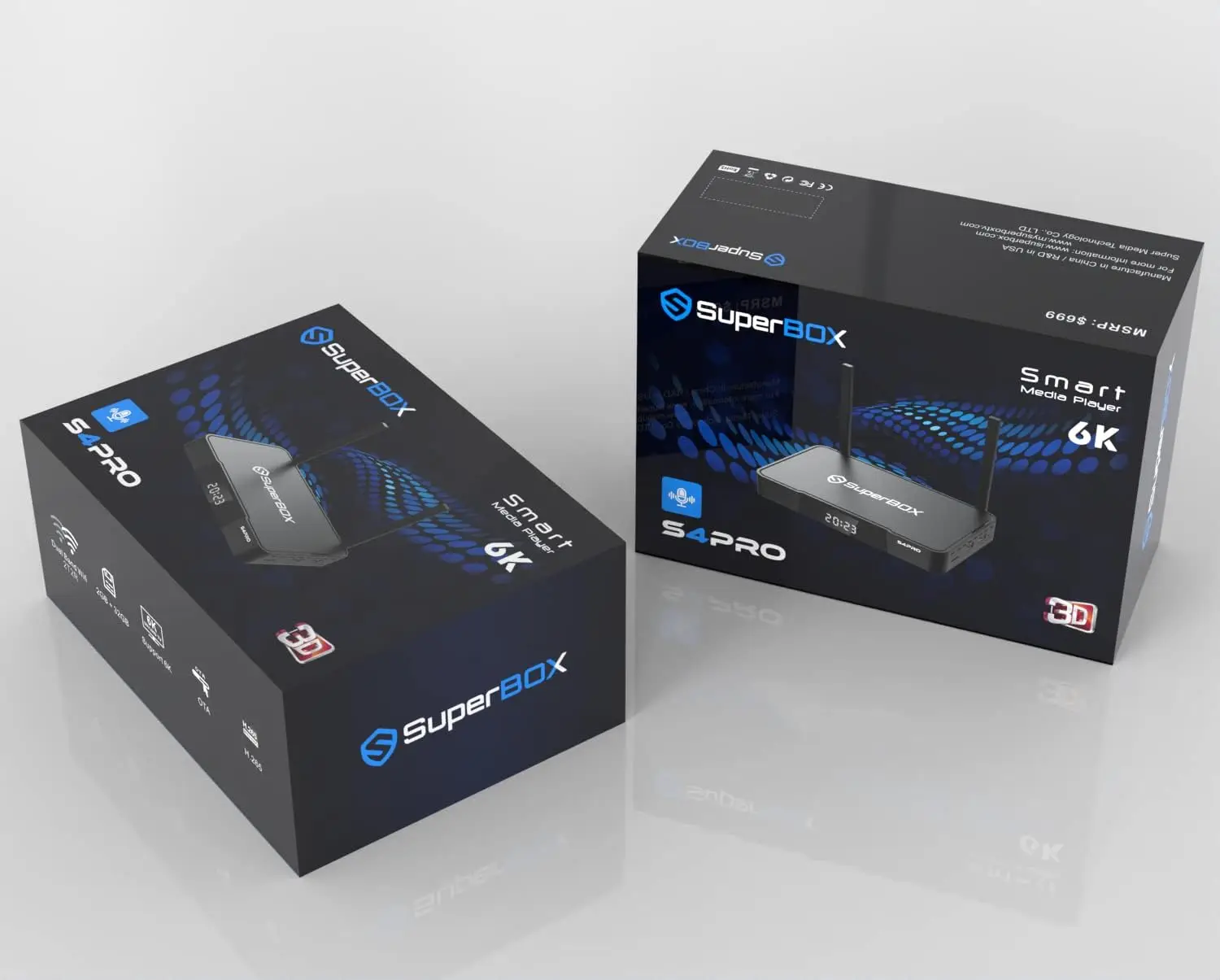 ORIGINAL SEALED S5 pro Super Smart Android TV Box with Voice