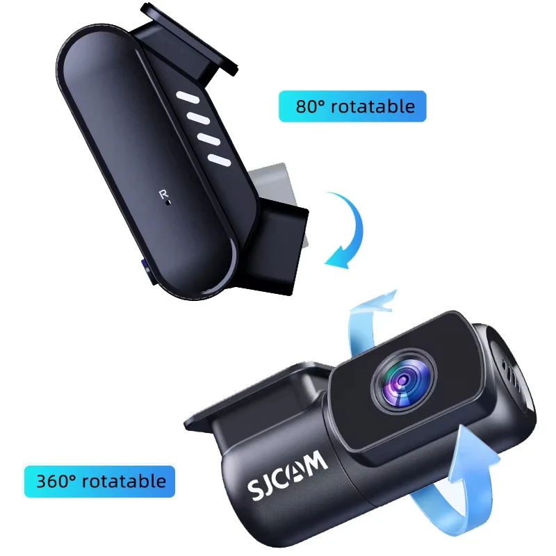 كاميرا داش SJCAM M60 4K مع نظام تحديد المواقع، 170 ° زاوية واسعة، كشف الاصطدام، رؤية ليلية –للسيارة والدراجات النارية #5