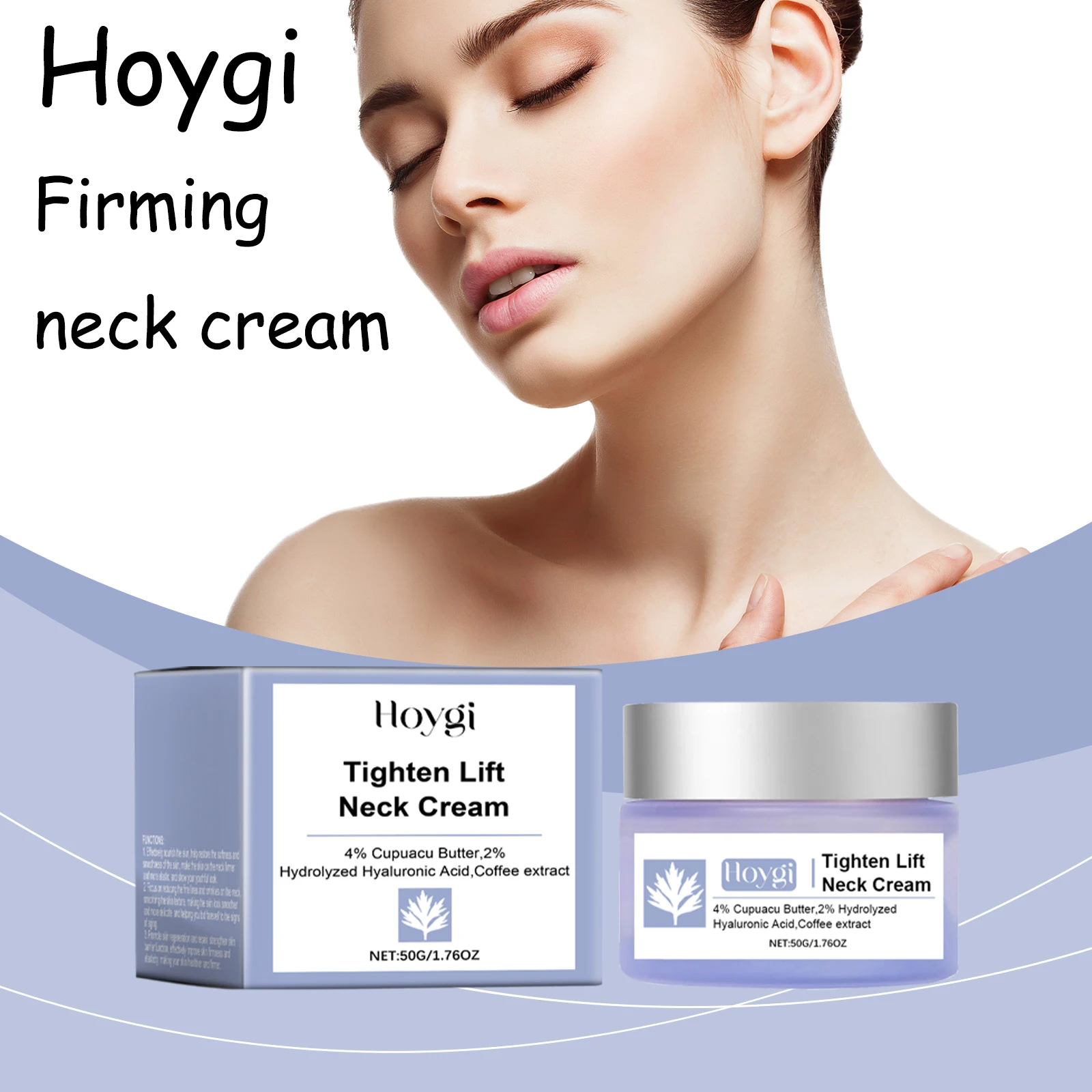 Hoygi Neck Care Cream Moisturizing Nourishing Skin Remove Wrinkle Quick Absorbed Non-greasy Firming Lifting Beauty Neck Cream