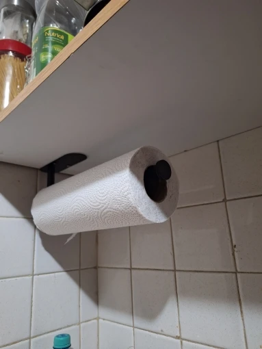 Kitchen Paper Towel Holder Adhesive Tissue Hanger Toilet Roll Paper Dispenser Cabinet Storage Napkin Rack Bathroom Accessories photo review