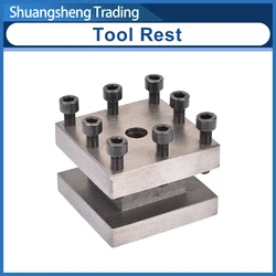 Square Tool Post Rest Metal Holder, Lathe Spare Parts For WM210V-212, BHC210, HS210, JY210V, CTC210