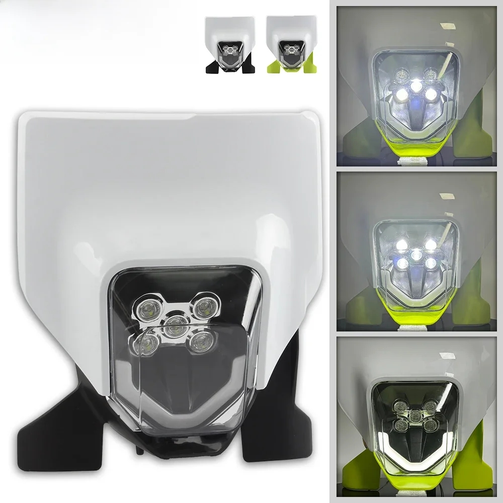 AliExpress PowerMotor For Husqvarna Motorcycle Headlight Plate LED TE TC FE FC 125-500 2012 To 2023 Dirt Bike Enduro Motocross Modified Parts Tuning