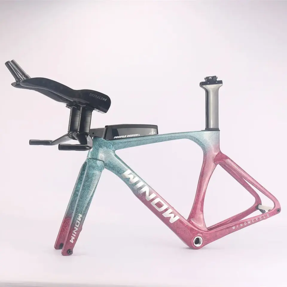 Winow Cycle Crank Paint 700*32C Carbon TT bike frame Triathlon
