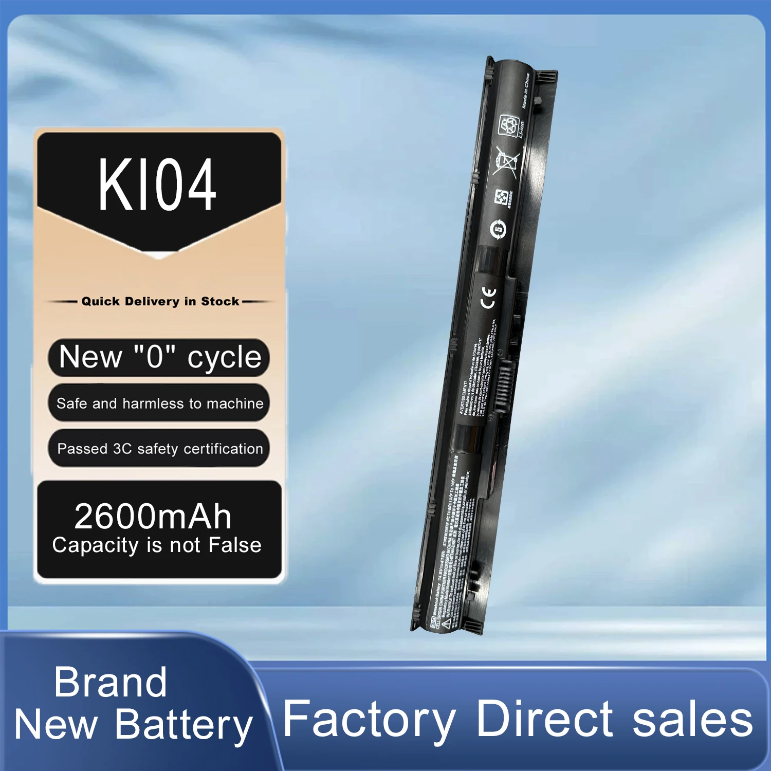 DXT New Battery KI04XL For HP 800049-001 K104 800010-421 KIO4 HSTNN-LB6R 17-G121WM TPN-Q160 TPN-Q158 TPN-159 TPN-Q161 TPN-Q162