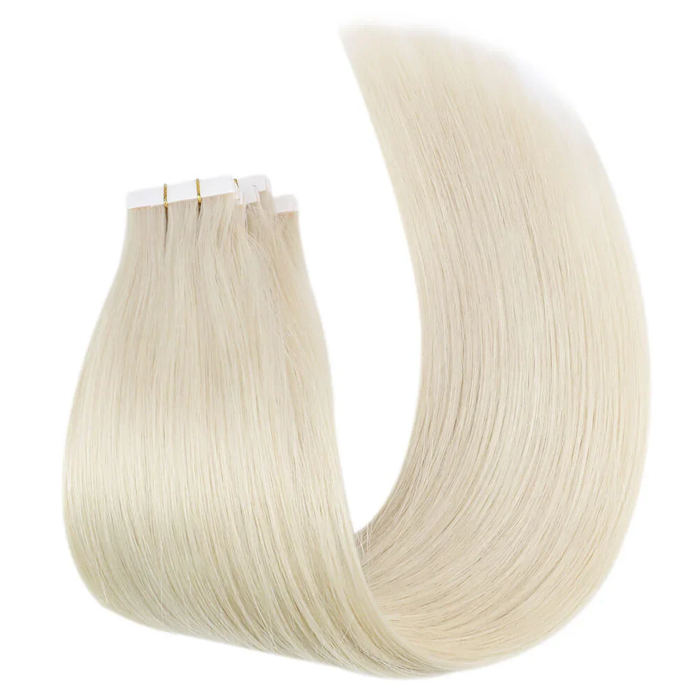 LaaVoo Fita de injeção invisível em extensões de cabelo Cabelo humano natural real 5pcs 10G e 12,5G Extensões de cabelo injetadas virgem