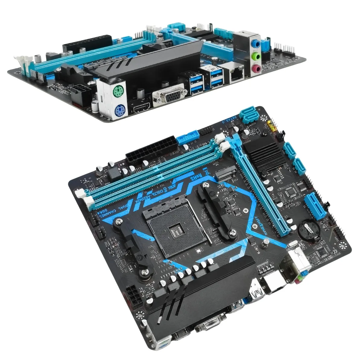 اللوحة الأم A520M Micro-ATX المتوافقة مع AMD Ryzen PCIe 4.0 M.2 NVMe/NGFF Aitek DELTA-A520M2K