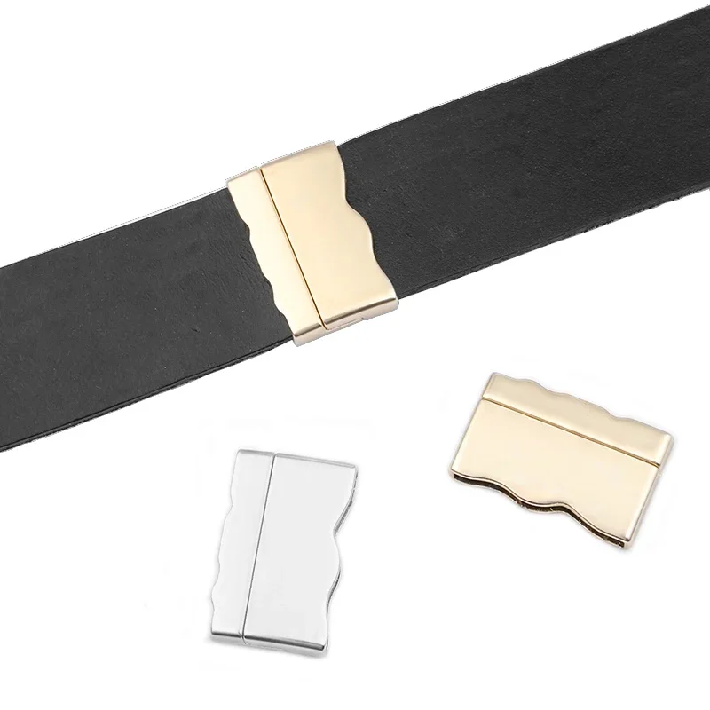 2 zestawy metalowych płaskich mocnych zapięć magnetycznych z dużym otworem do 30 mm płaskiego skórzanego sznurka DIY Bransoletka Biżuteria Tworzenie znalezisk — zdjęcie 2